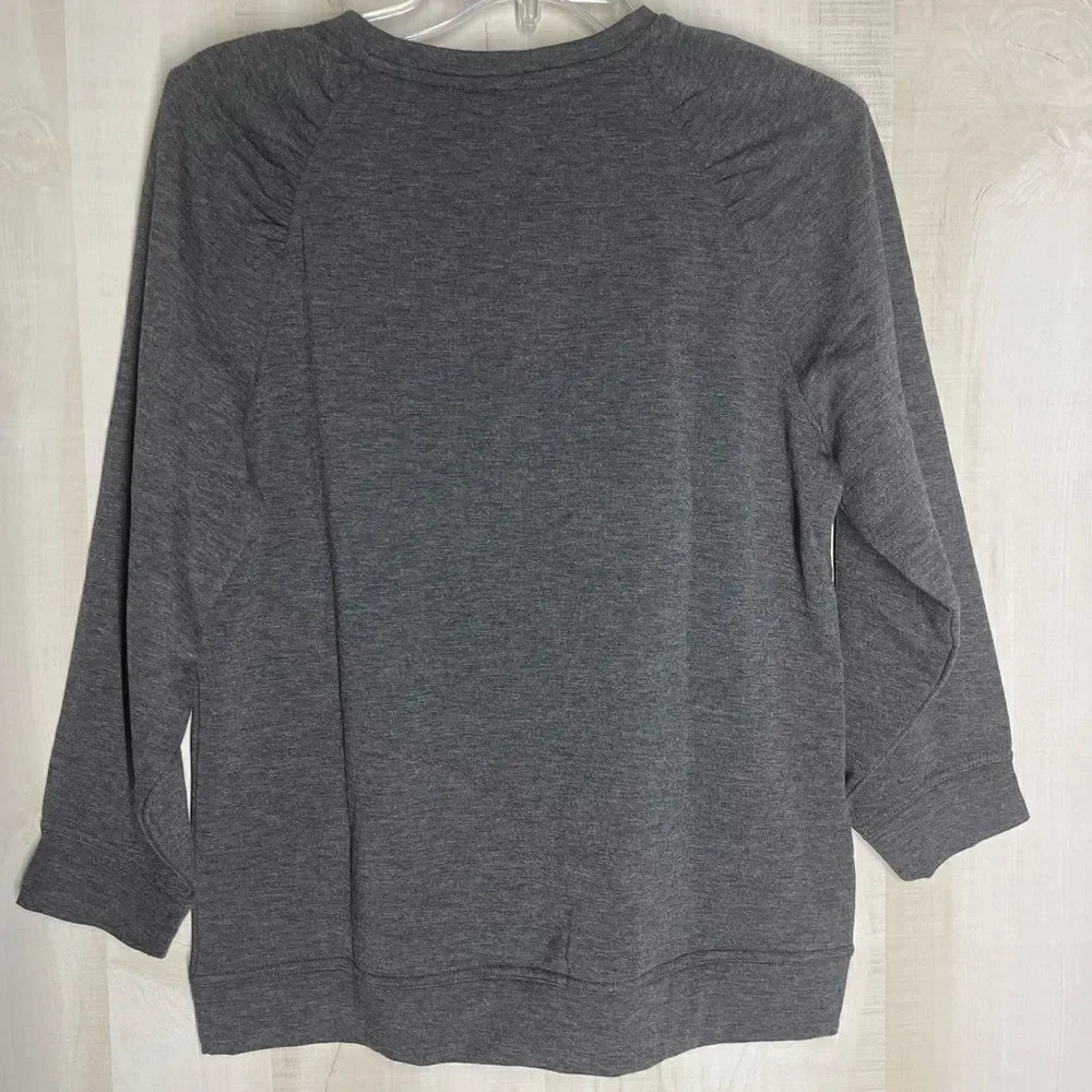 CATO new without‎ tags gray Baby it’s cold outside Holiday sweatshirt, size XS - Picture 16 of 16